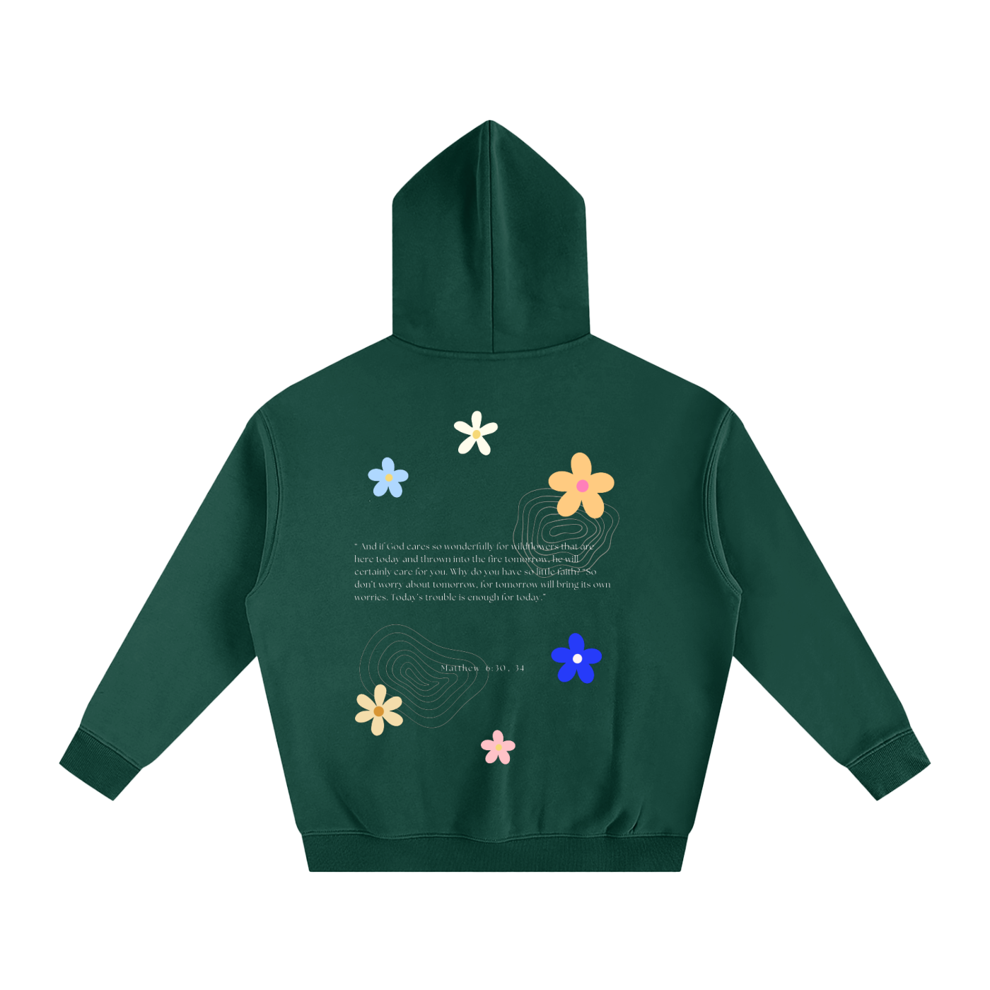 Dont Worry - Oversize Fleeced Hoodie