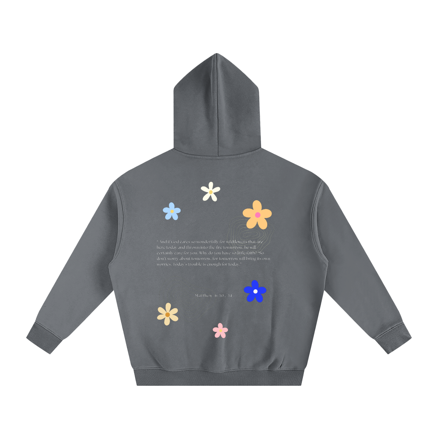 Dont Worry - Oversize Fleeced Hoodie