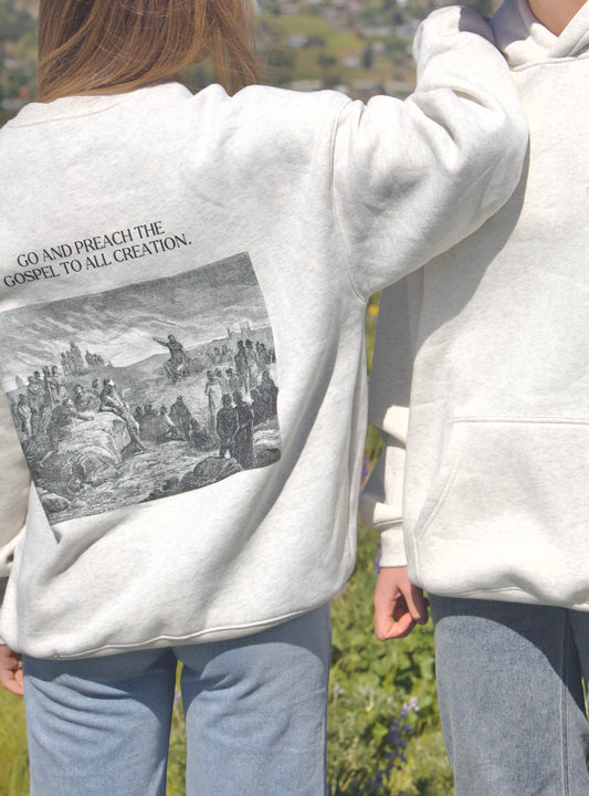 Go and preach the gospel - Oversize Fleeced Hoodie
