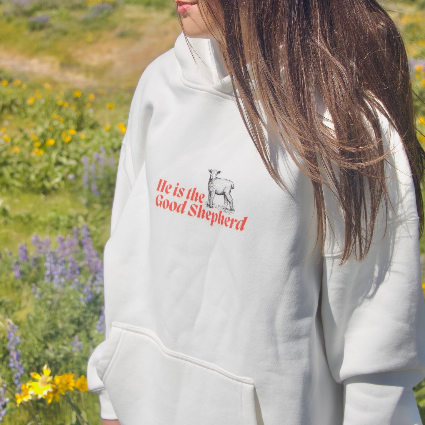 A Good Shepherd Oversize Fleeced Hoodie