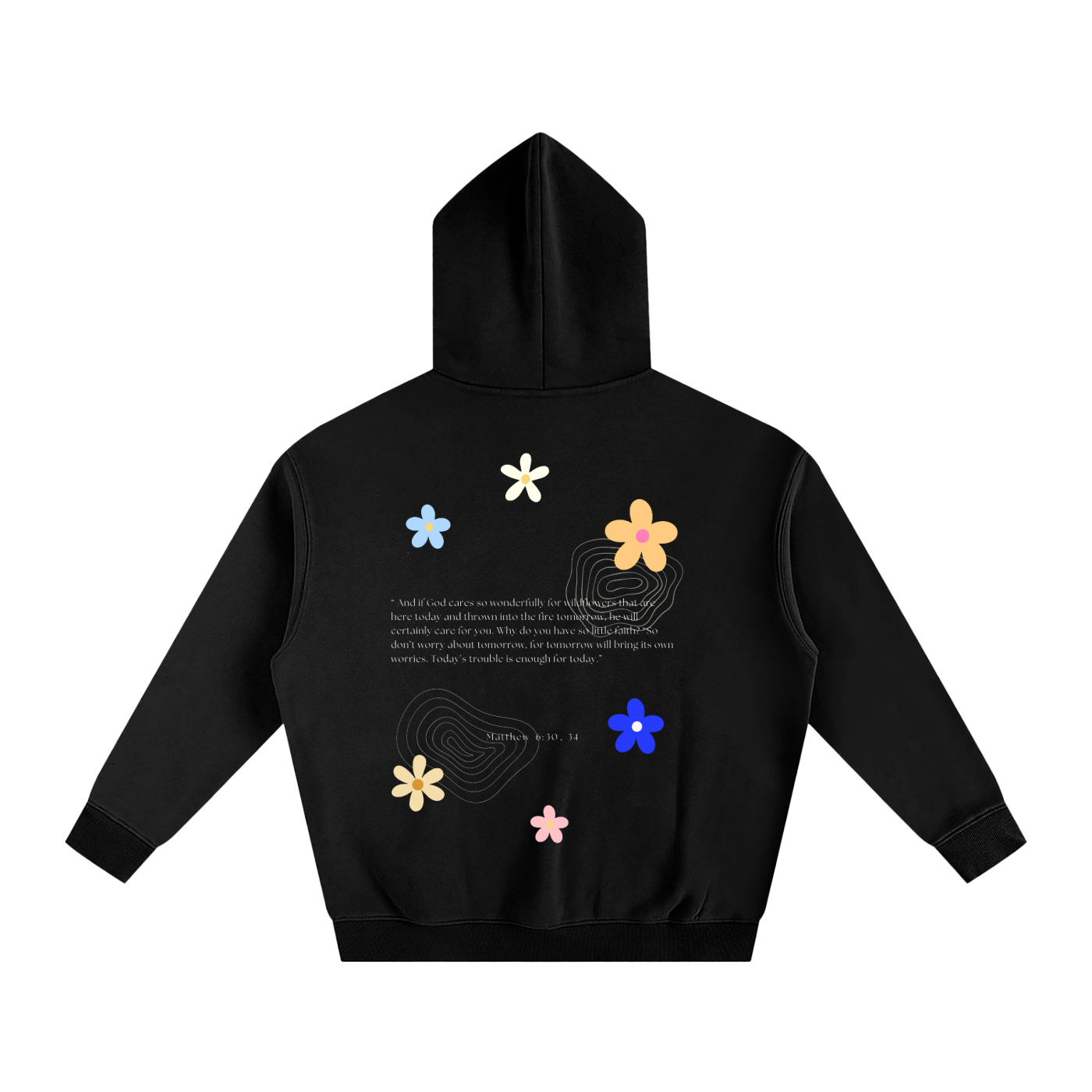 Dont Worry - Oversize Fleeced Hoodie